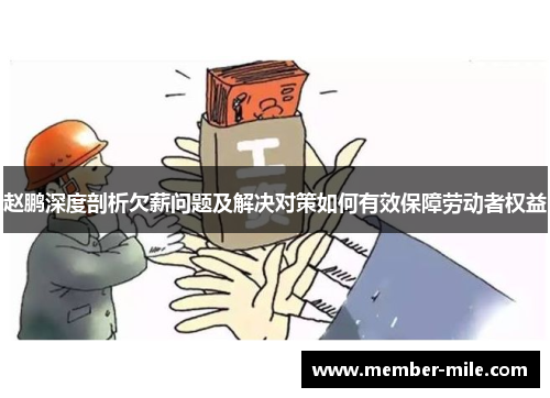 赵鹏深度剖析欠薪问题及解决对策如何有效保障劳动者权益