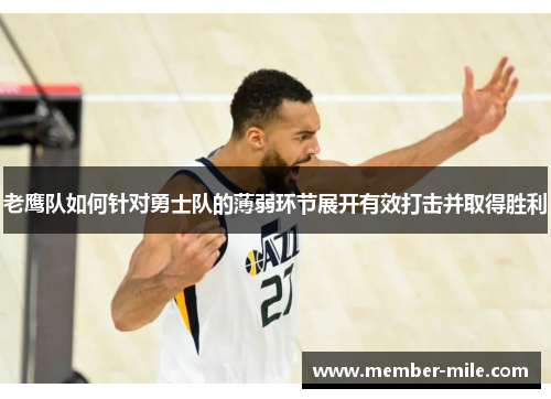 老鹰队如何针对勇士队的薄弱环节展开有效打击并取得胜利